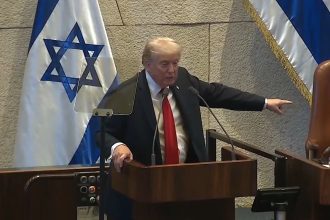 Trump Takes Time Out from Speech to Knesset and Asks President of Israel to Give Benjamin Netanyahu “A PARDON.” | The Gateway Pundit | by Jim Hoft