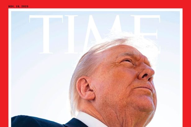 Trump accuses Time magazine of deliberately using worst photo ‘of all time’ on cover praising peace deal