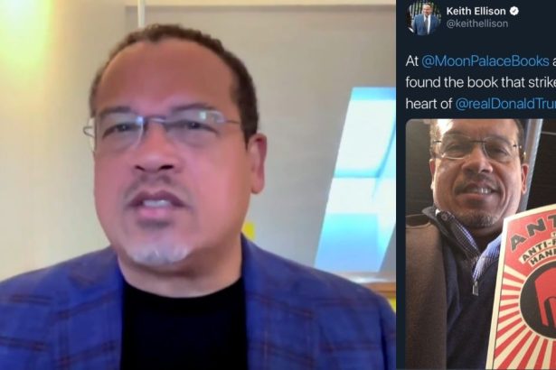 WATCH: Minnesota AG Keith Ellison Claims Antifa ‘Isn’t an Organization’ on MSNBC, But He Once Posed Grinning with Their Handbook Written by Professor Who Just Fled the Country | The Gateway Pundit | by Cassandra MacDonald