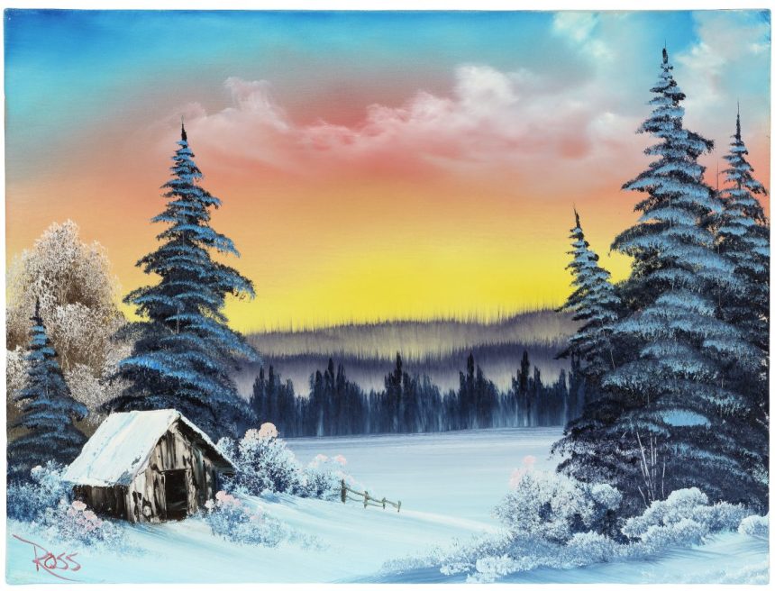 30 Bob Ross Paintings Head to Auction to Support Public Media 