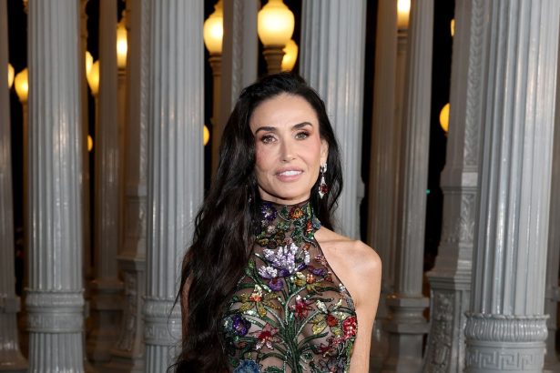Demi Moore Dons a Floral Twist on the Naked Dressing Trend at the 2025 LACMA Art + Film Gala
