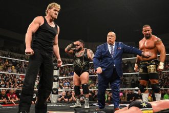 Logan Paul joined The Vision on RAW on November 3, 2025. [Photo credit: WWE.com]