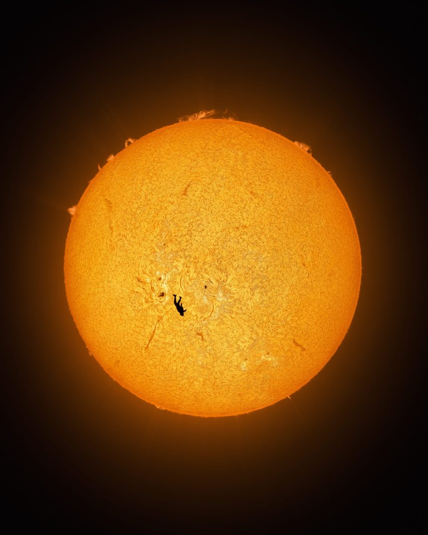 A Skydiver Appears to Fall from the Sun in a Stunning Image — Colossal