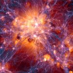 A distant galaxy is being strangled by the cosmic web