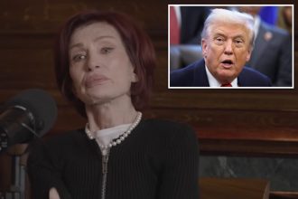 A tearful Sharon Osbourne recalls touching call Trump made to her after Ozzy’s death at 76