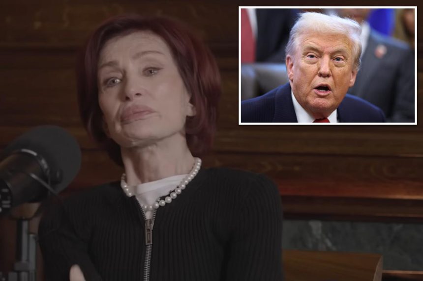 A tearful Sharon Osbourne recalls touching call Trump made to her after Ozzy’s death at 76