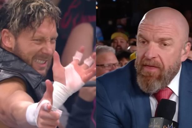 Kenny Omega (left) and Triple H (right) [Images taken via WWE and AEW