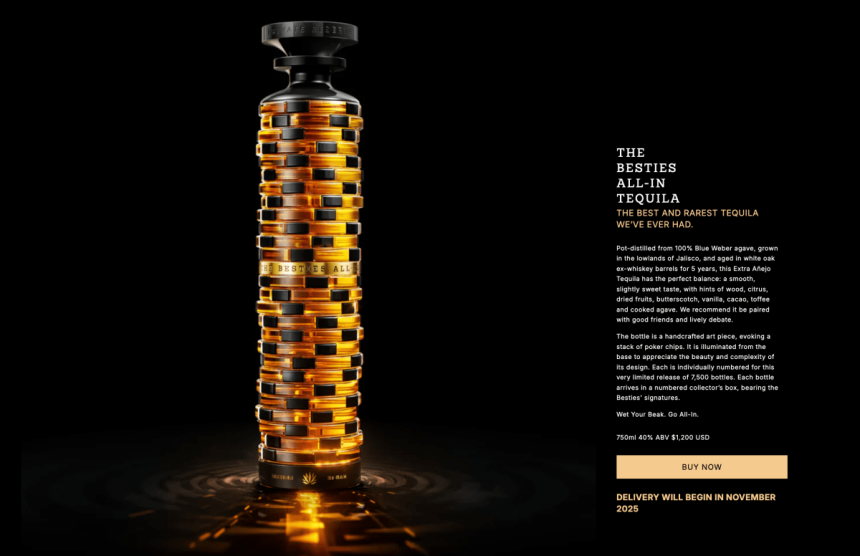 After 5 months, the ,200 bottles of Besties All-In tequila are finally starting to ship