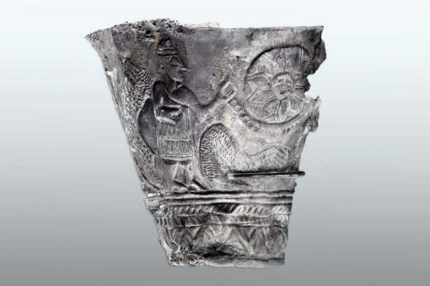 Ancient silver goblet preserves oldest known image of cosmic creation