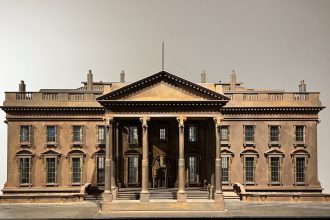Artist Displays 2,000-Pound White House Made of Bullets 