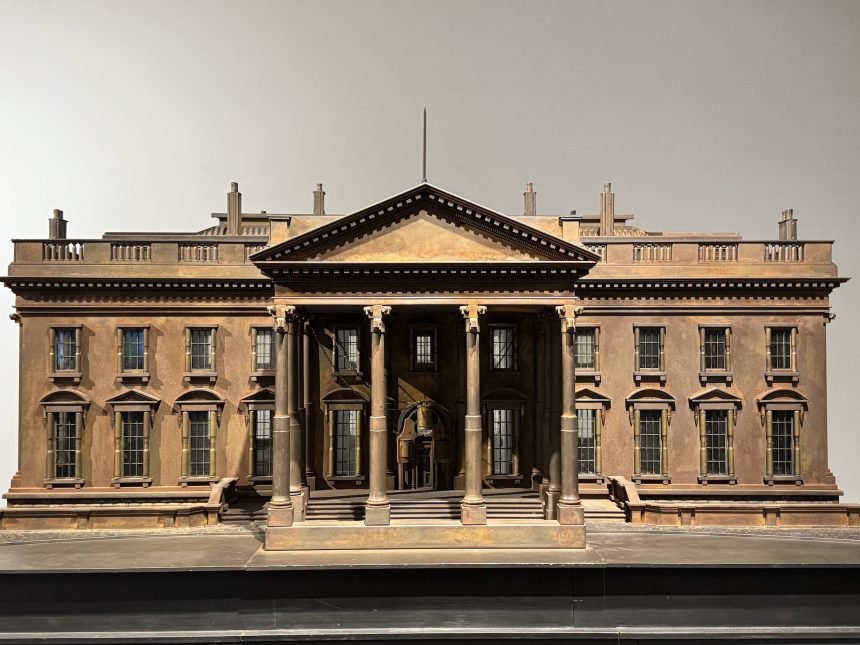 Artist Displays 2,000-Pound White House Made of Bullets 