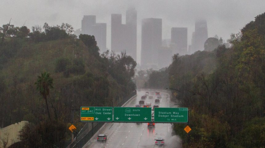 Atmospheric River Hits Southern California With Risks Of Flash Floods