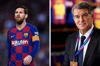 Barcelona president Joan Laporta announces plan to build statue for Lionel Messi at new Camp Nou