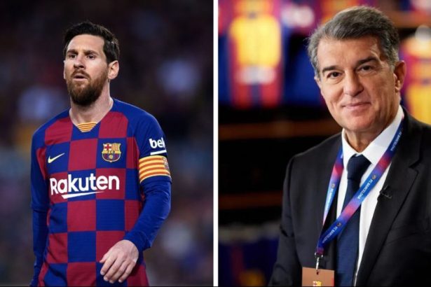 Barcelona president Joan Laporta announces plan to build statue for Lionel Messi at new Camp Nou