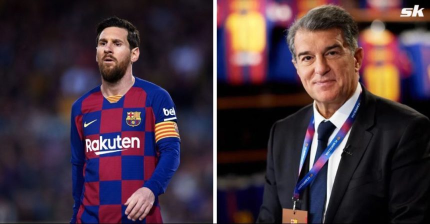 Barcelona president Joan Laporta announces plan to build statue for Lionel Messi at new Camp Nou