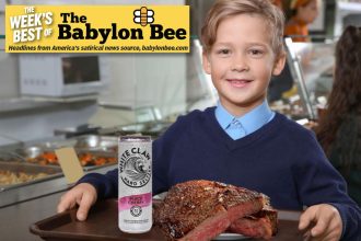Best of the Babylon Bee: RFK Jr. unveils new school lunches that feature Ribeye and White Claws