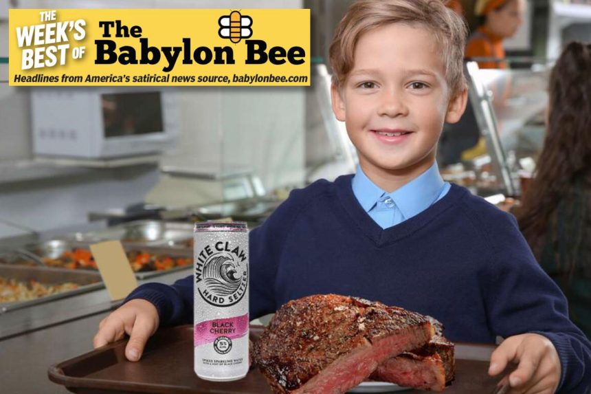 Best of the Babylon Bee: RFK Jr. unveils new school lunches that feature Ribeye and White Claws