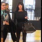 Bianca Censori Shows Off Butt In Thong Bodysuit at Airport