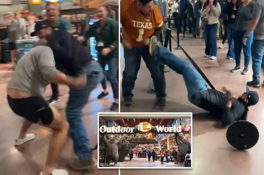 Brawl breaks out at Texas Bass Pro Shop grand opening over bathroom dispute