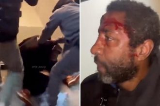 Brooklyn spitter left bloodied by two men ‘tired’ of his vile antics