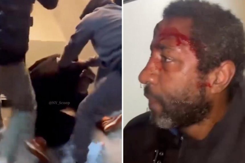 Brooklyn spitter left bloodied by two men ‘tired’ of his vile antics