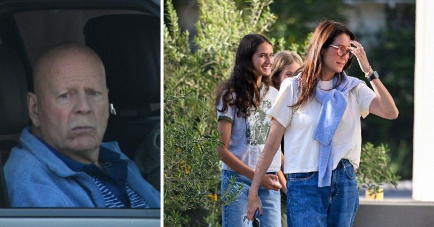 Bruce Willis’ Wife and Rarely-Seen Daughters Are All Smiles During Outing