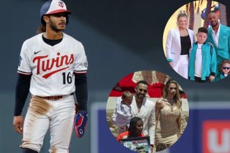 Byron Buxton, Dylan Cease’s girlfriend, Carlos Correa’s wife, and more react as Austin Martin pops the big question to Kayde Clampitt