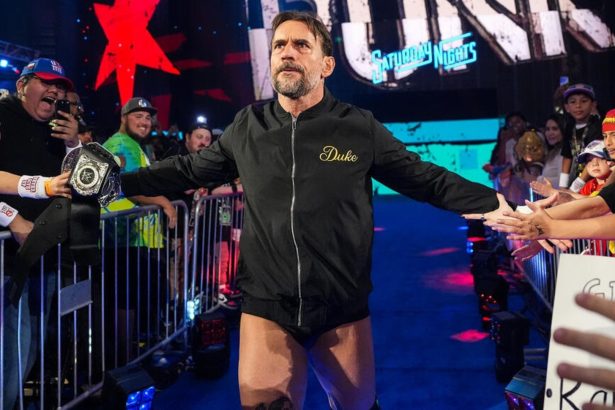 Punk competed in a title match at SNME last night. [Image credit: WWE.com]