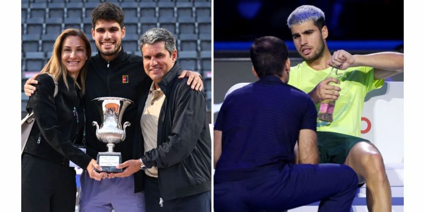Carlos Alcaraz sends his parents and brother Jaime on emotional rollercoaster with injury scare & touching words in ATP Finals loss