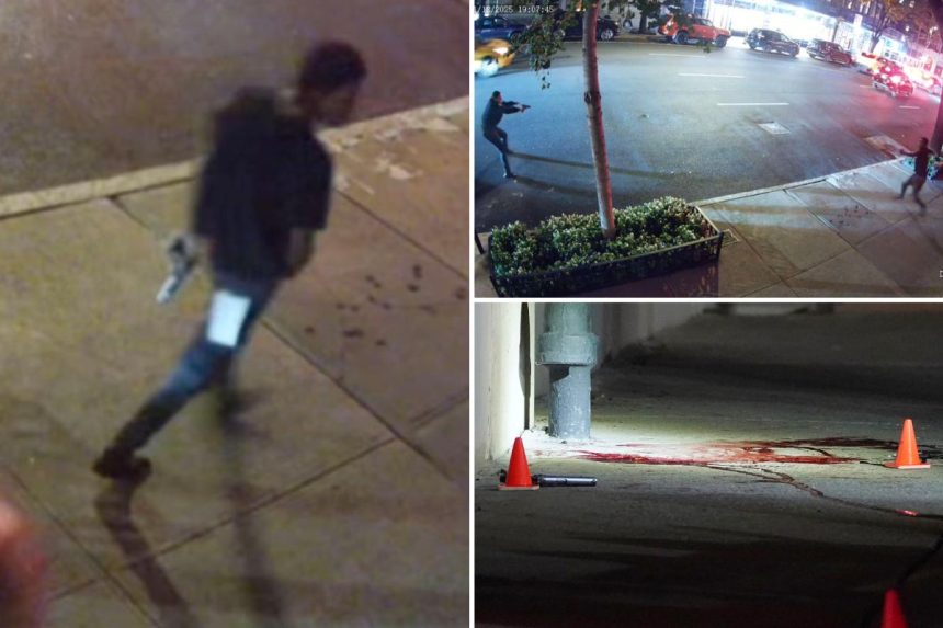 Chilling footage shows ‘Wild West’ moment NYPD cop fatally shoots gun-toting maniac