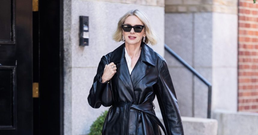 Copy Naomi Watts’ Leather Trench Coat for  on Amazon