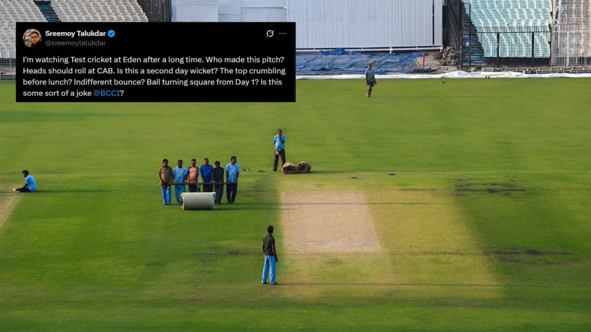 “Curator should be questioned” – Fans react to the Eden Gardens pitch after 20 wickets fall inside 2 days in IND vs SA 2025 1st Test 