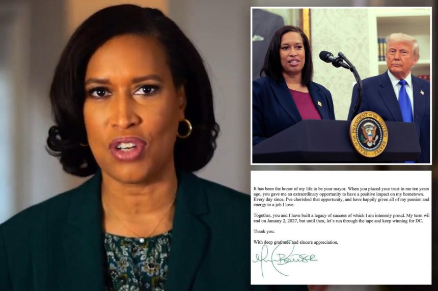 DC Mayor Muriel Bowser not seeking reelection after 3 term