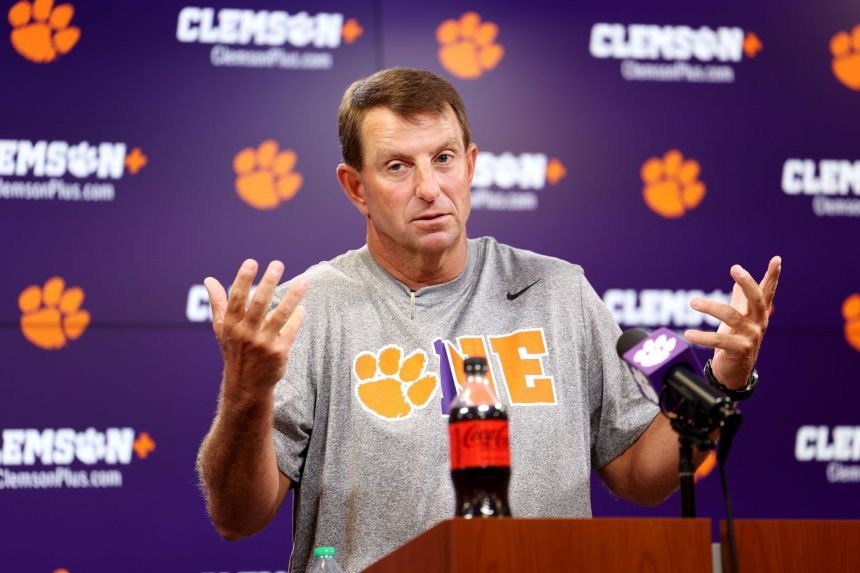 Dabo Swinney refuses to give up with his bold national championship remark despite big losses
