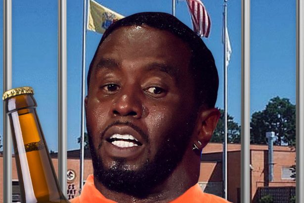Diddy Caught Drinking at Fort Dix