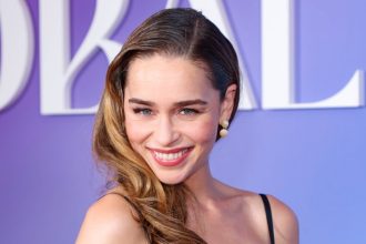 Emilia Clarke Stuns in Sheer Dress at Rare Red Carpet Event