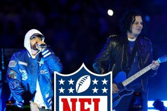 Eminem Makes Surprise Cameo During Jack White’s Thanksgiving NFL Halftime Set