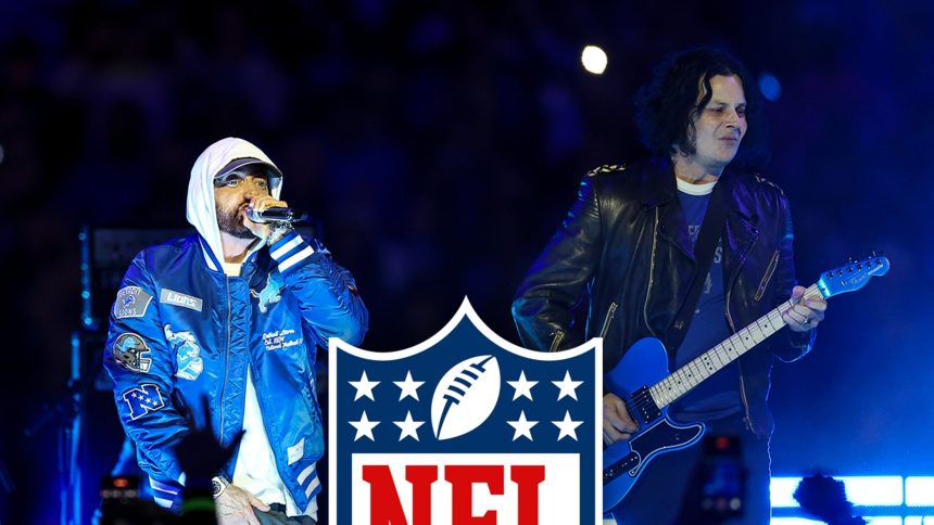 Eminem Makes Surprise Cameo During Jack White’s Thanksgiving NFL Halftime Set