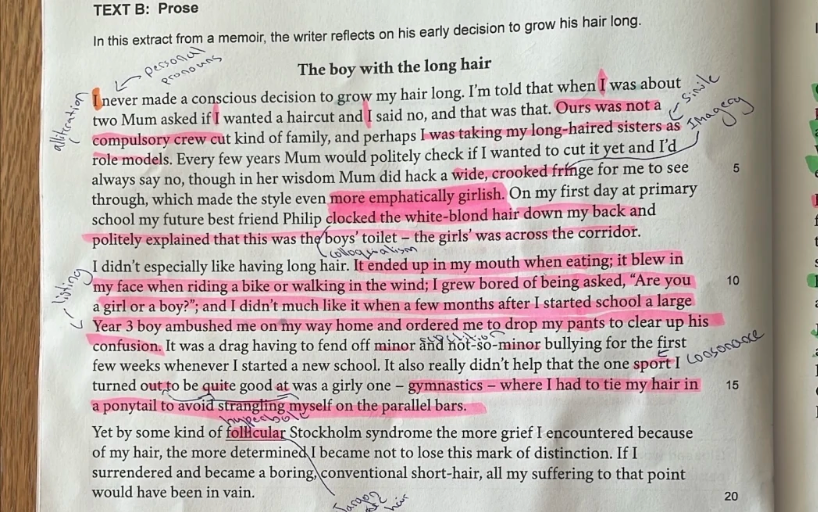 Exam asked students to write about boy forced to drop pants