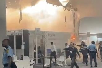 Fire prompts evacuations at COP30 climate talks in Brazil : NPR