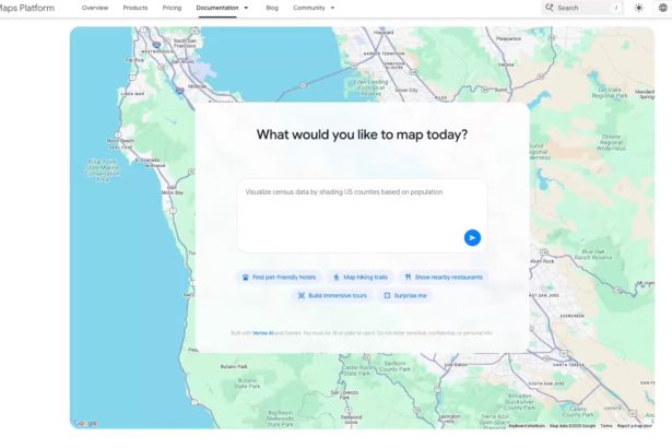 Google Maps releases new AI tools that let you create interactive projects