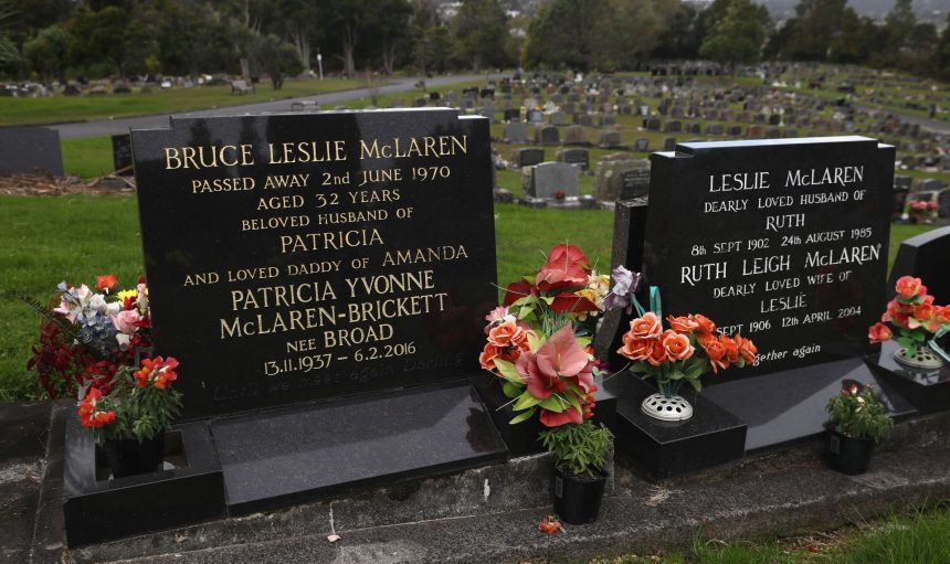 Graves of McLaren founder Bruce and his family was vandalised in a shocking incident in New Zealand