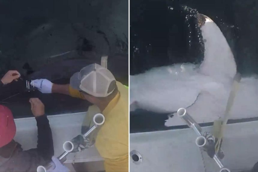 Great white shark Quint becomes 100 apex predator tagged by OCEARCH