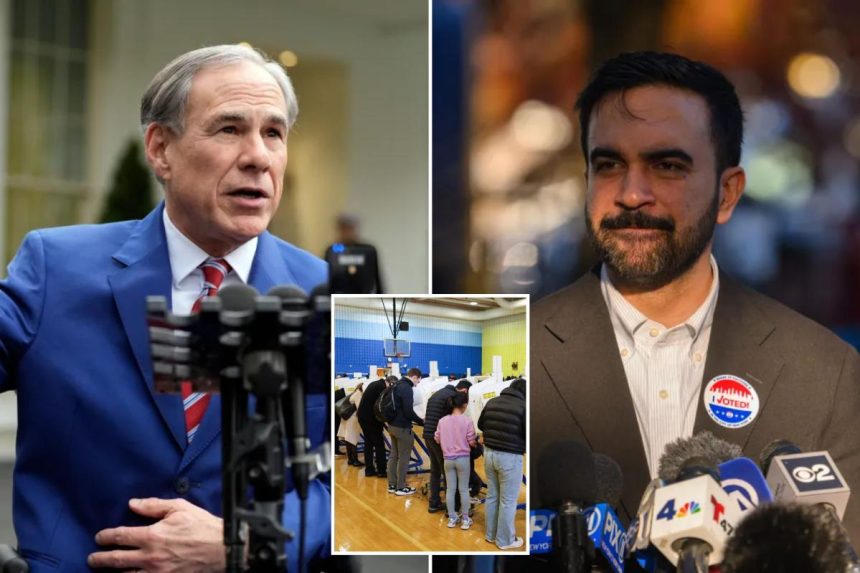 Greg Abbott threatens ‘100% tariff’ on people fleeing NYC if Zohran Mamdani wins