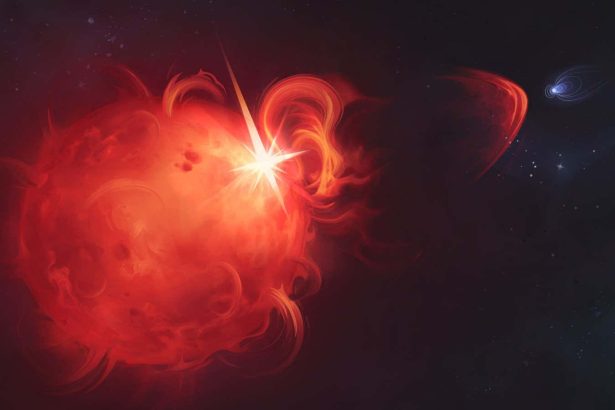 Huge cloud of plasma belched out by star 130 light years away