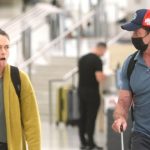 Hugh Jackman and Sutton Foster Keep It Flirty at LAX Airport
