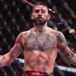 Ilia Topuria (pictured) after his win over Charles Oliveira. [Image courtesy: Getty Images]