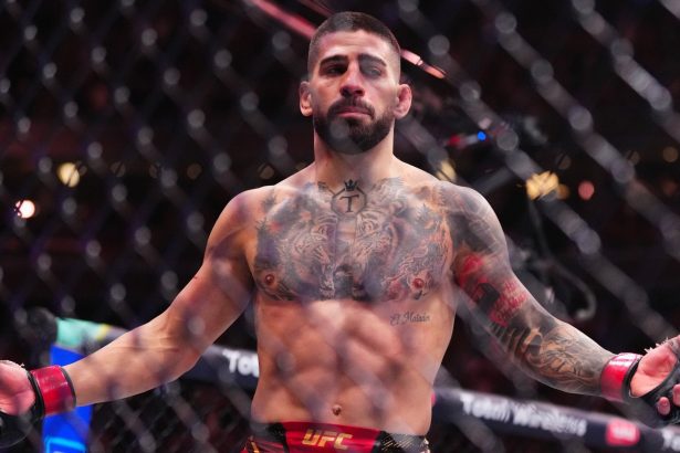 Ilia Topuria (pictured) after his win over Charles Oliveira. [Image courtesy: Getty Images]