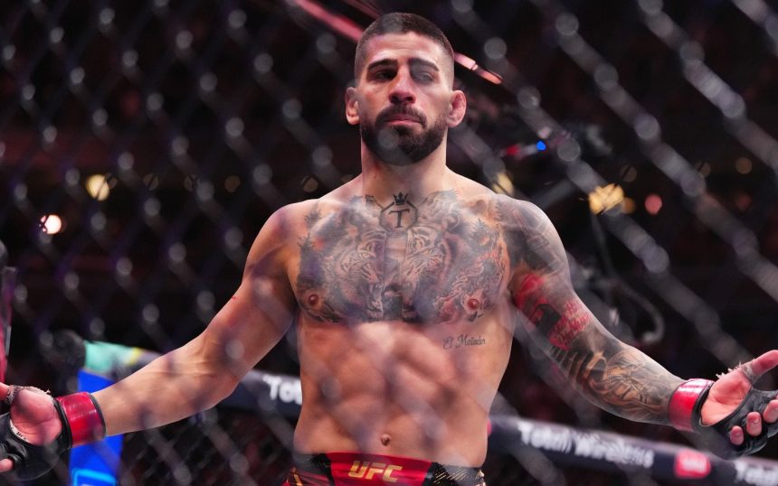 Ilia Topuria (pictured) after his win over Charles Oliveira. [Image courtesy: Getty Images]