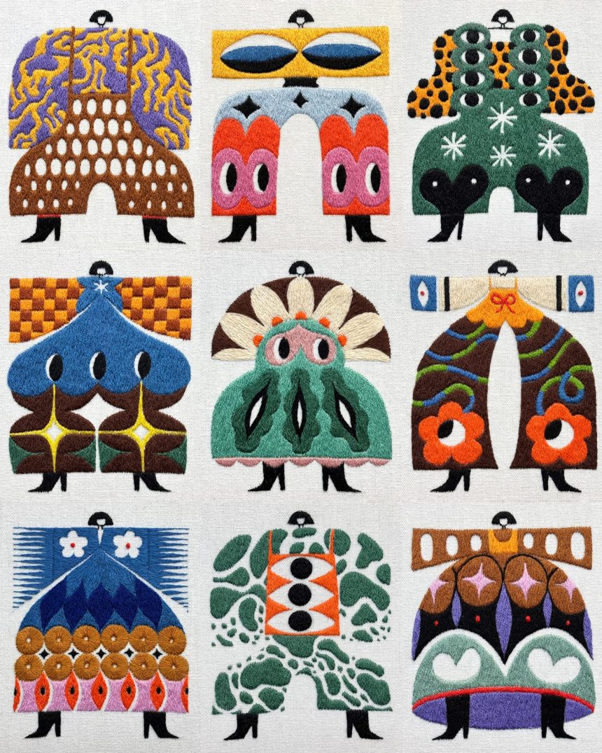 Irene Saputra Invents Elaborate, Playful Outfits in Her Vibrant Embroideries — Colossal